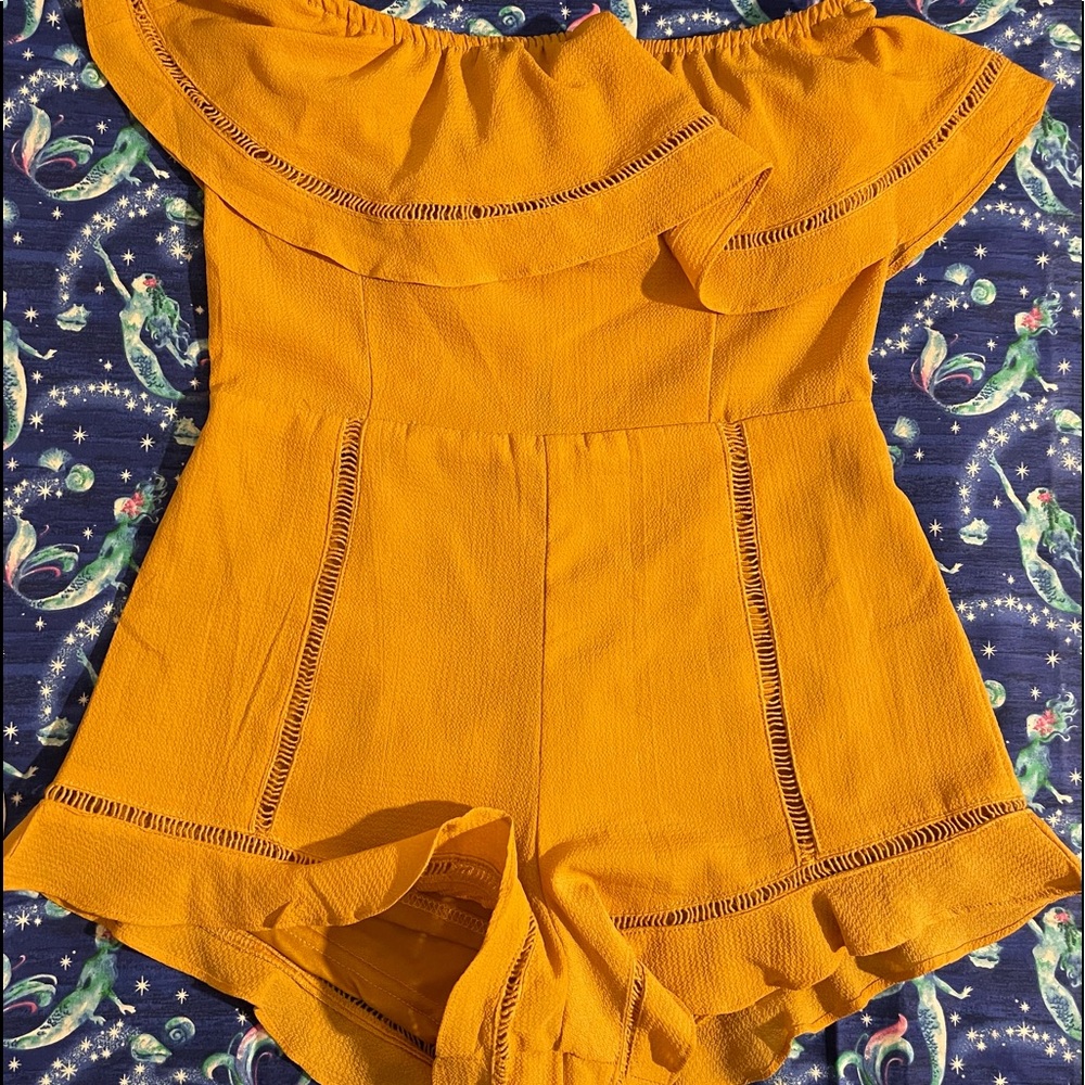 -Shorts- Open Back Romper